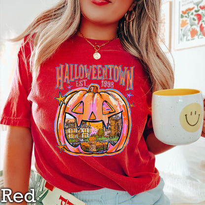 Halloween Town Comfort Color Graphic Tee