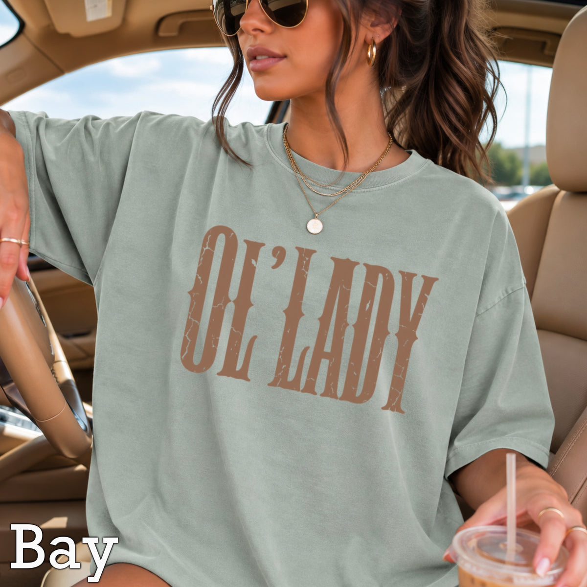 Ol’ Lady Comfort Color Graphic Tee
