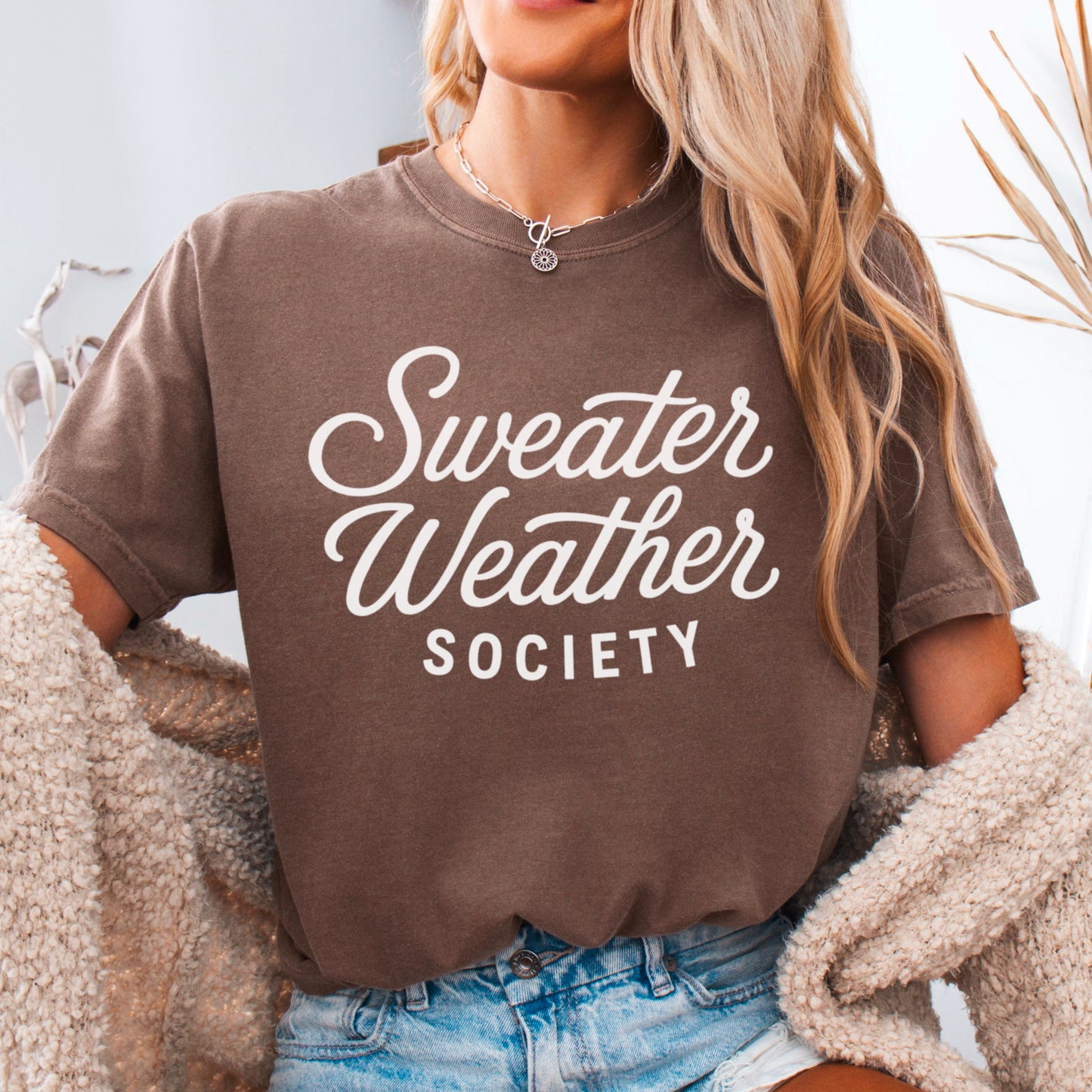 Sweater Weather Society Comfort Color Graphic Tee