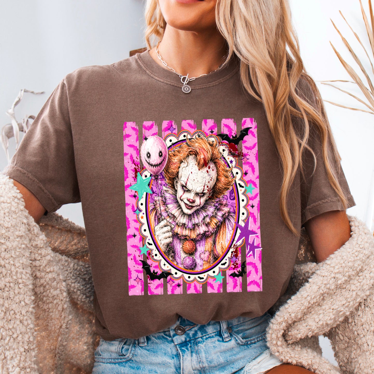 Horror Film Character Halloween Comfort Color Graphic Tee