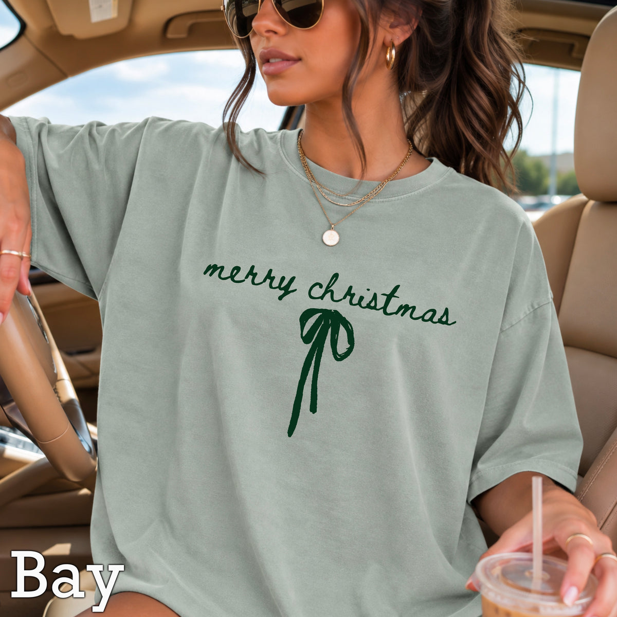 Merry Christmas Comfort Color Graphic Tee