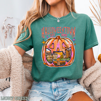 Halloween Town Comfort Color Graphic Tee