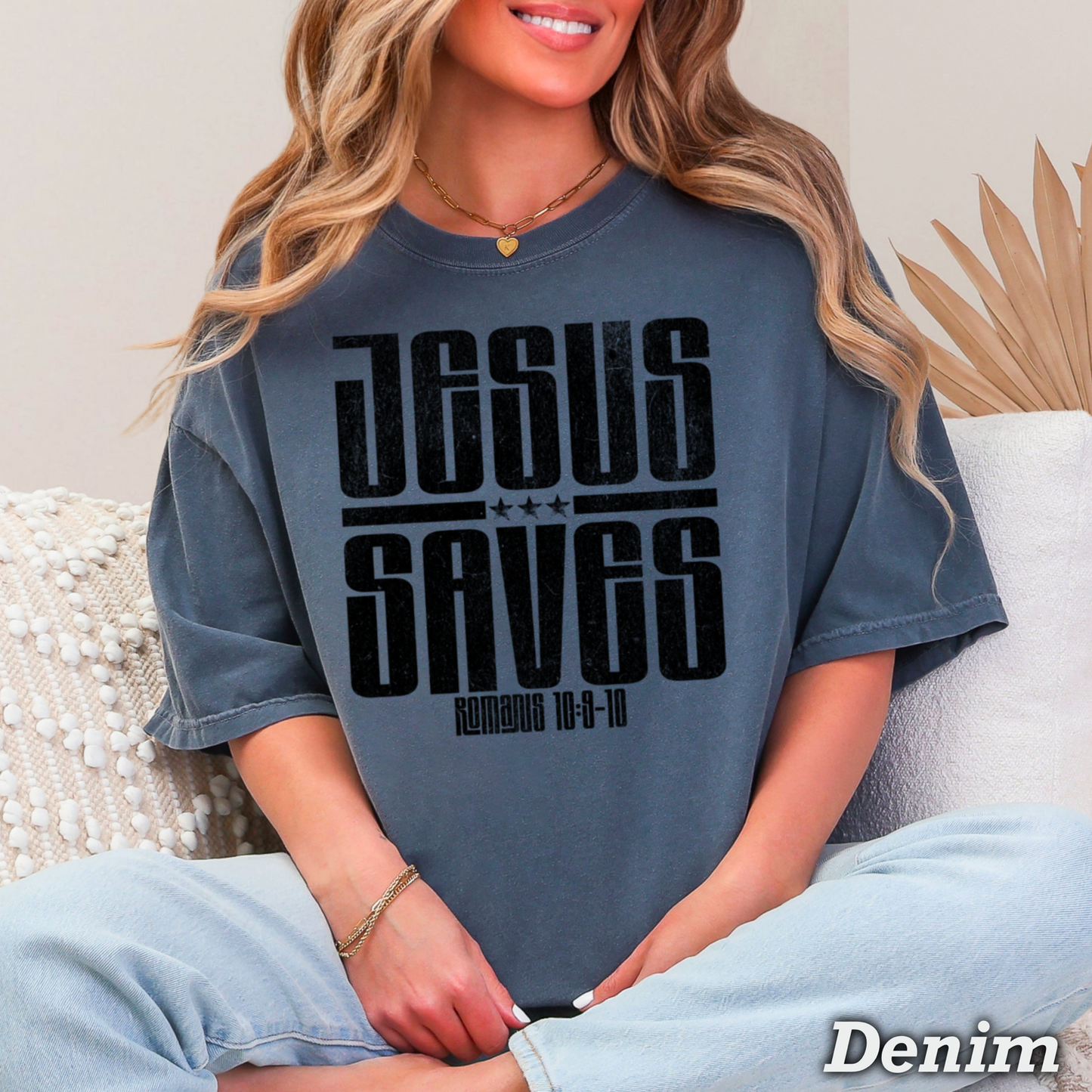 Jesus Saves Comfort Color Graphic Tee