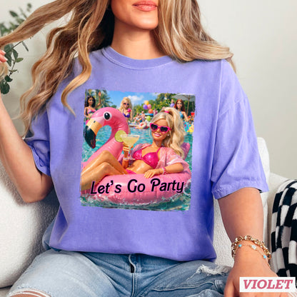 Let’s Go Party Comfort Color Graphic Tee