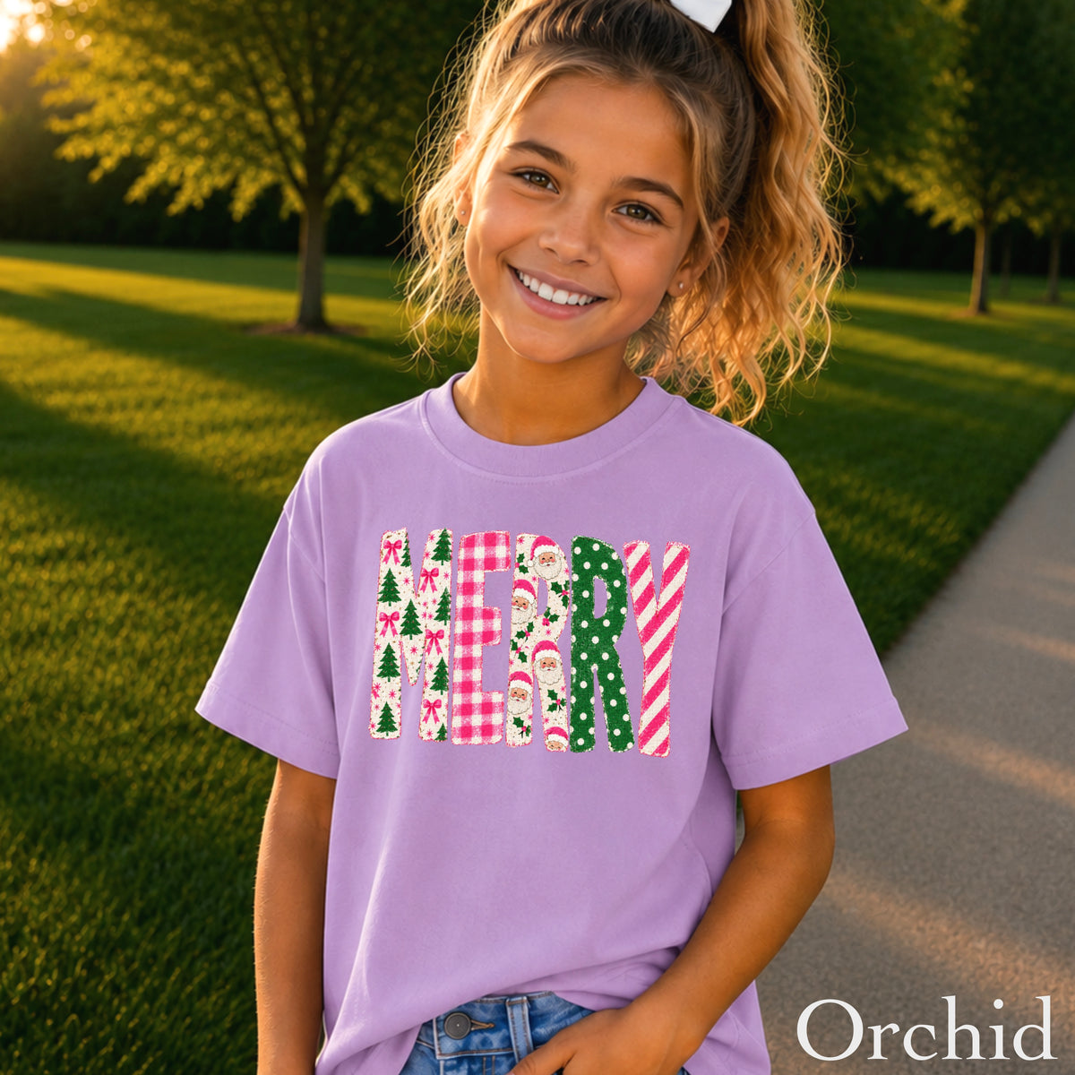 Merry Christmas Youth Comfort Color T-Shirt