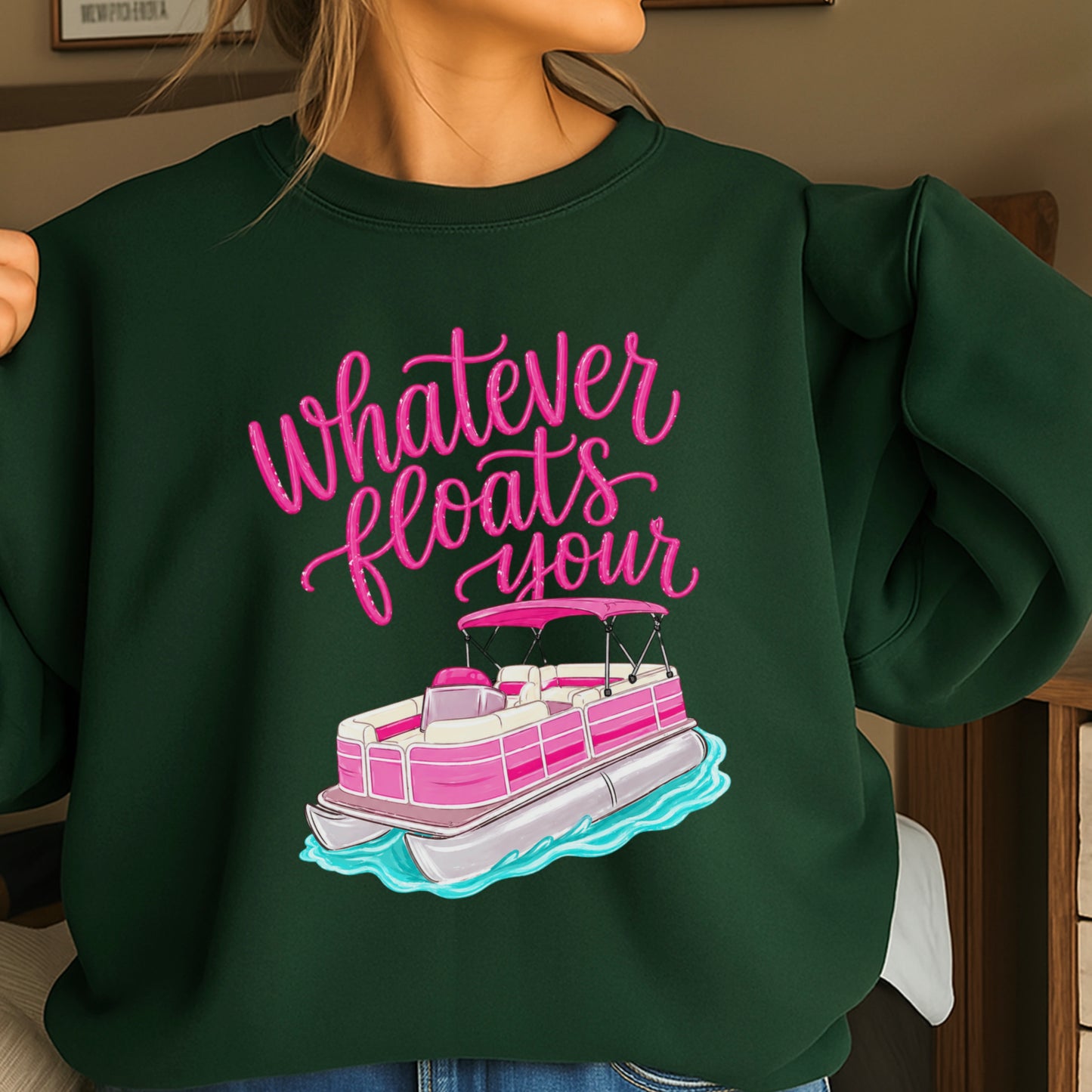 Whatever Floats Your Boat Crewneck Sweatshirt