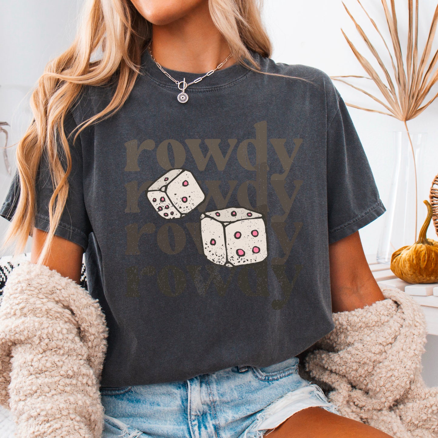 Rowdy Dice Comfort Color Graphic Tee