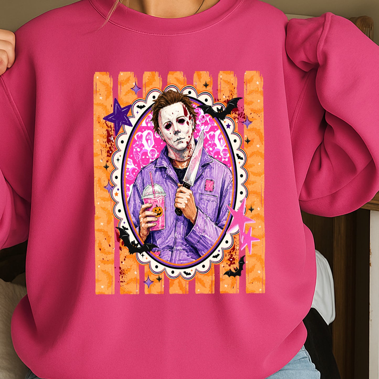 Horror Film Character Crewneck Sweatshirt