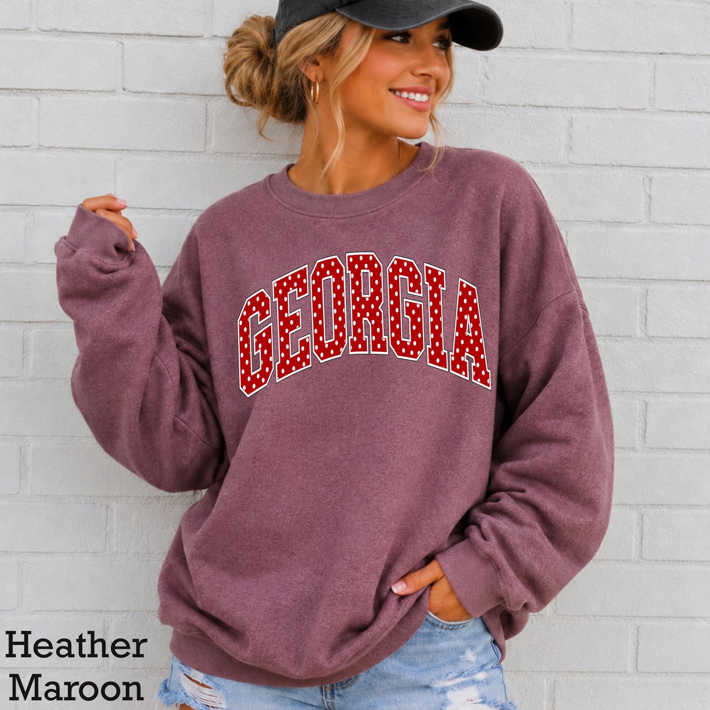 Georgia Polka Dot Crewneck Sweatshirt