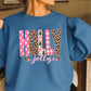 Leopard Holly Jolly Christmas Crewneck Sweatshirt