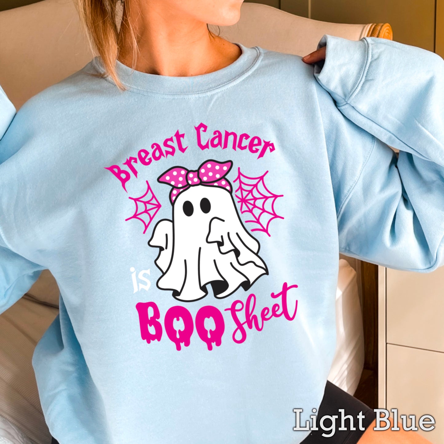 Breast Cancer Is Boo-Sheet Crewneck Sweatshirt