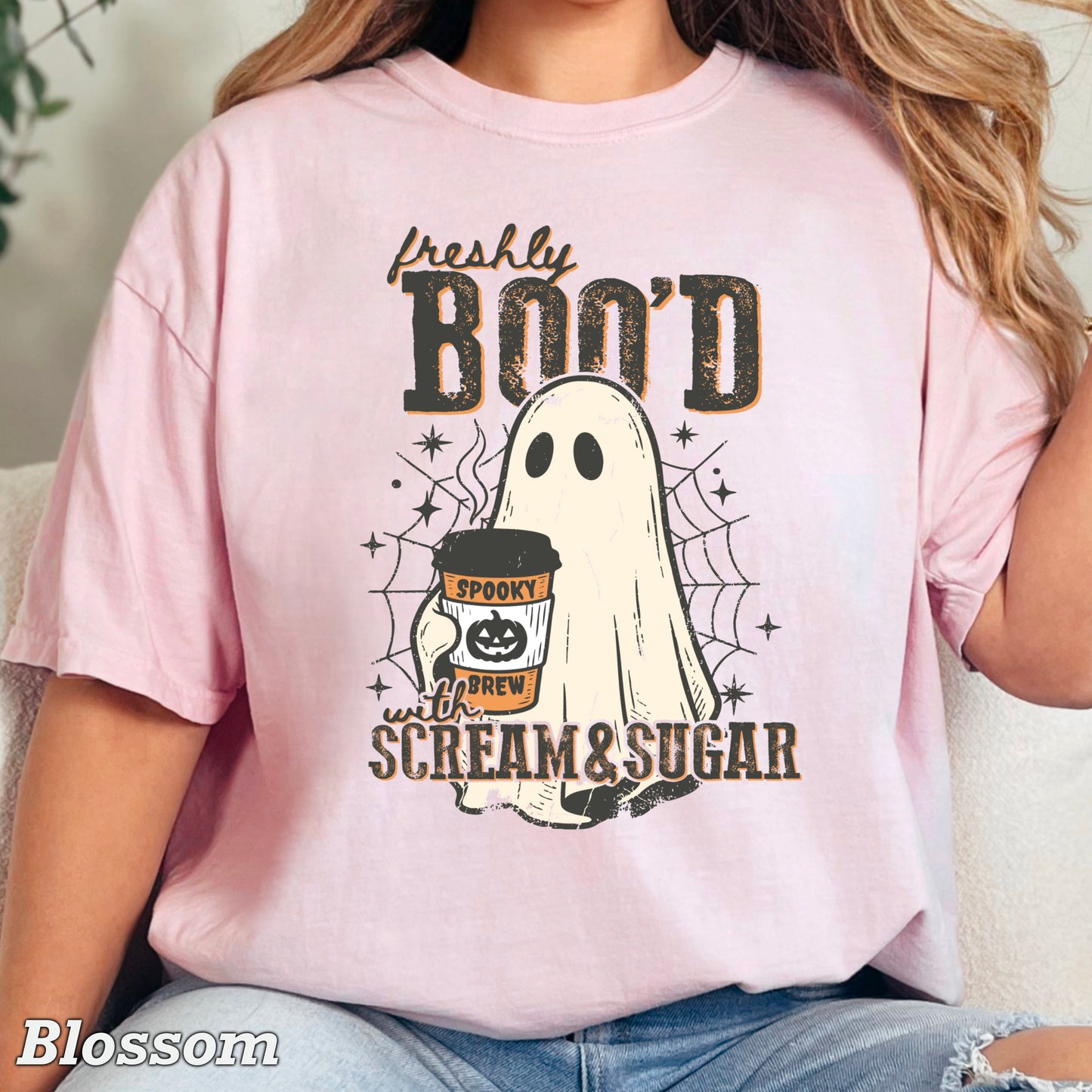 Freshly Boo’d Halloween Comfort Color Graphic Tee