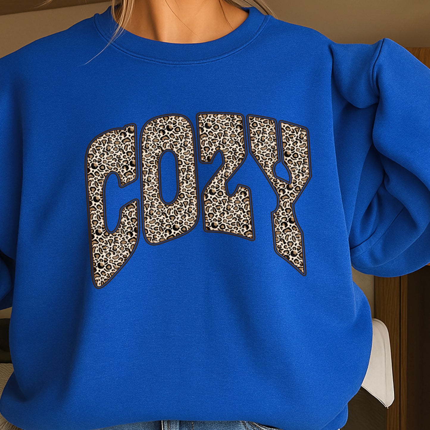 Leopard Cozy Crewneck Sweatshirt