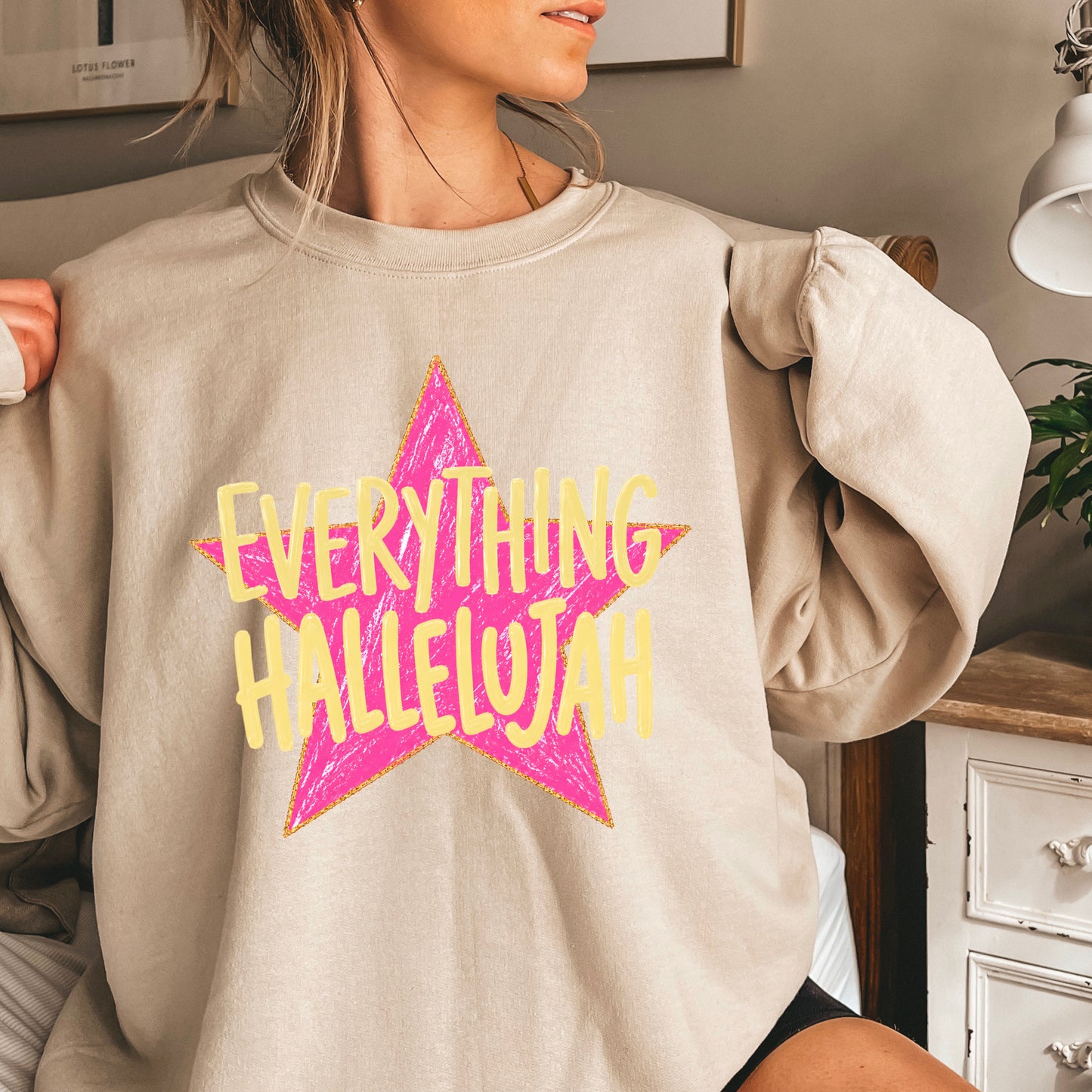 Everything Hallelujah Crewneck Sweatshirt