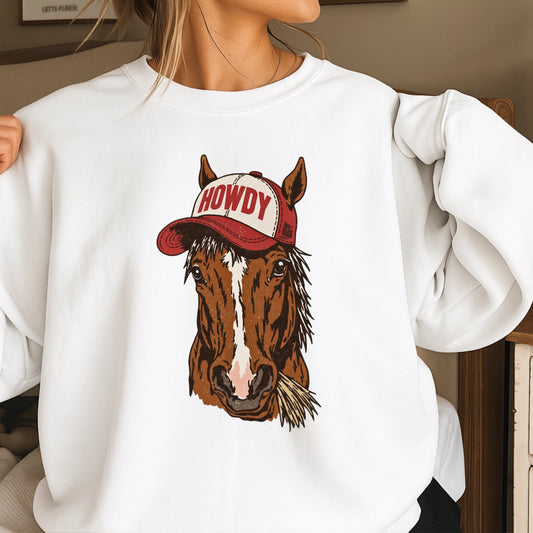 Howdy Horse Crewneck Sweatshirt