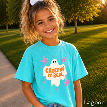Creepin It Real Halloween Youth Comfort Color T-Shirt
