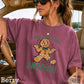 Gingerbread And Then I Just Snapped Christmas Comfort Color Graphic Tee