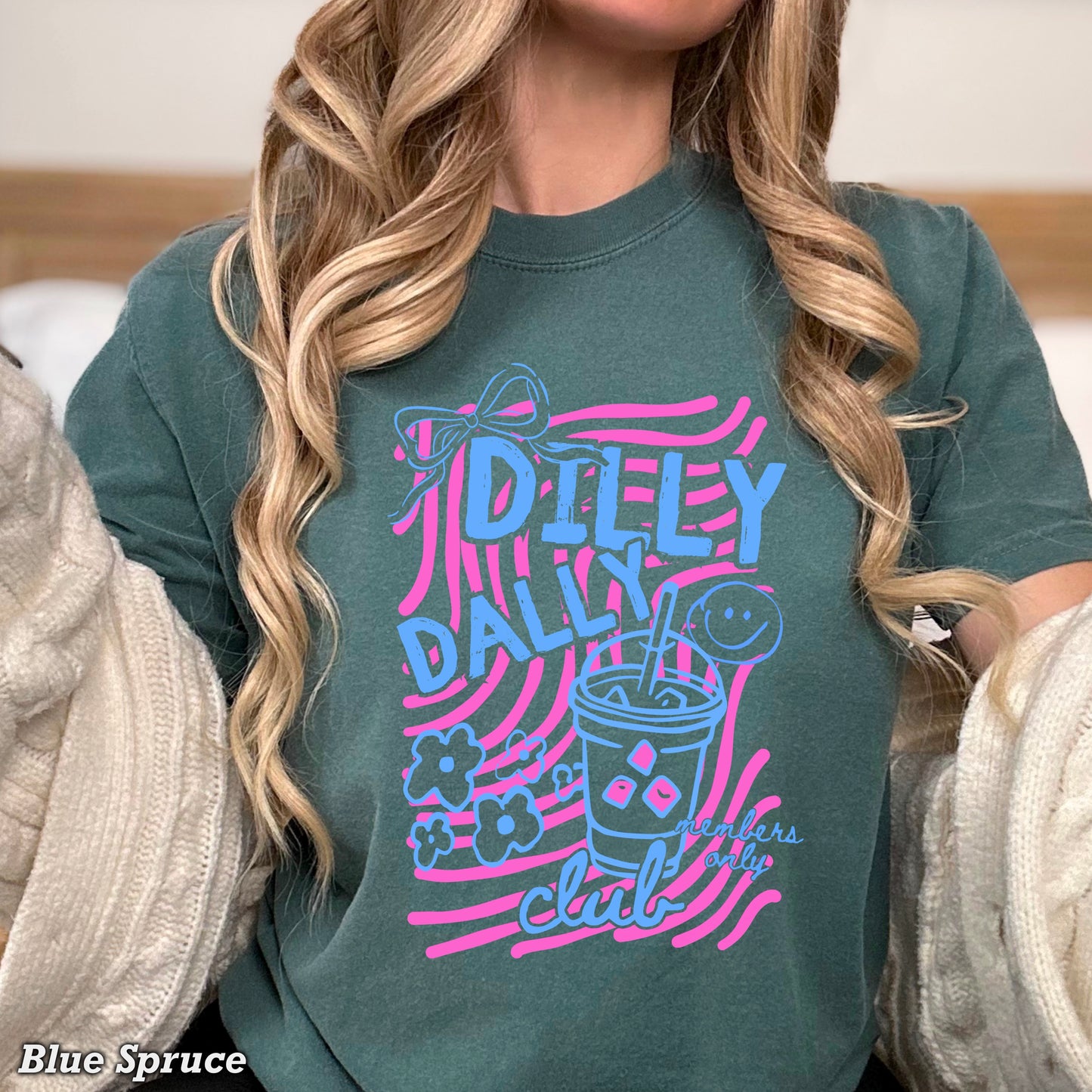 Dilly Dally Club Comfort Color Graphic Tee