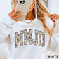 WWJD Camo Christian Graphic Crewneck Sweatshirt