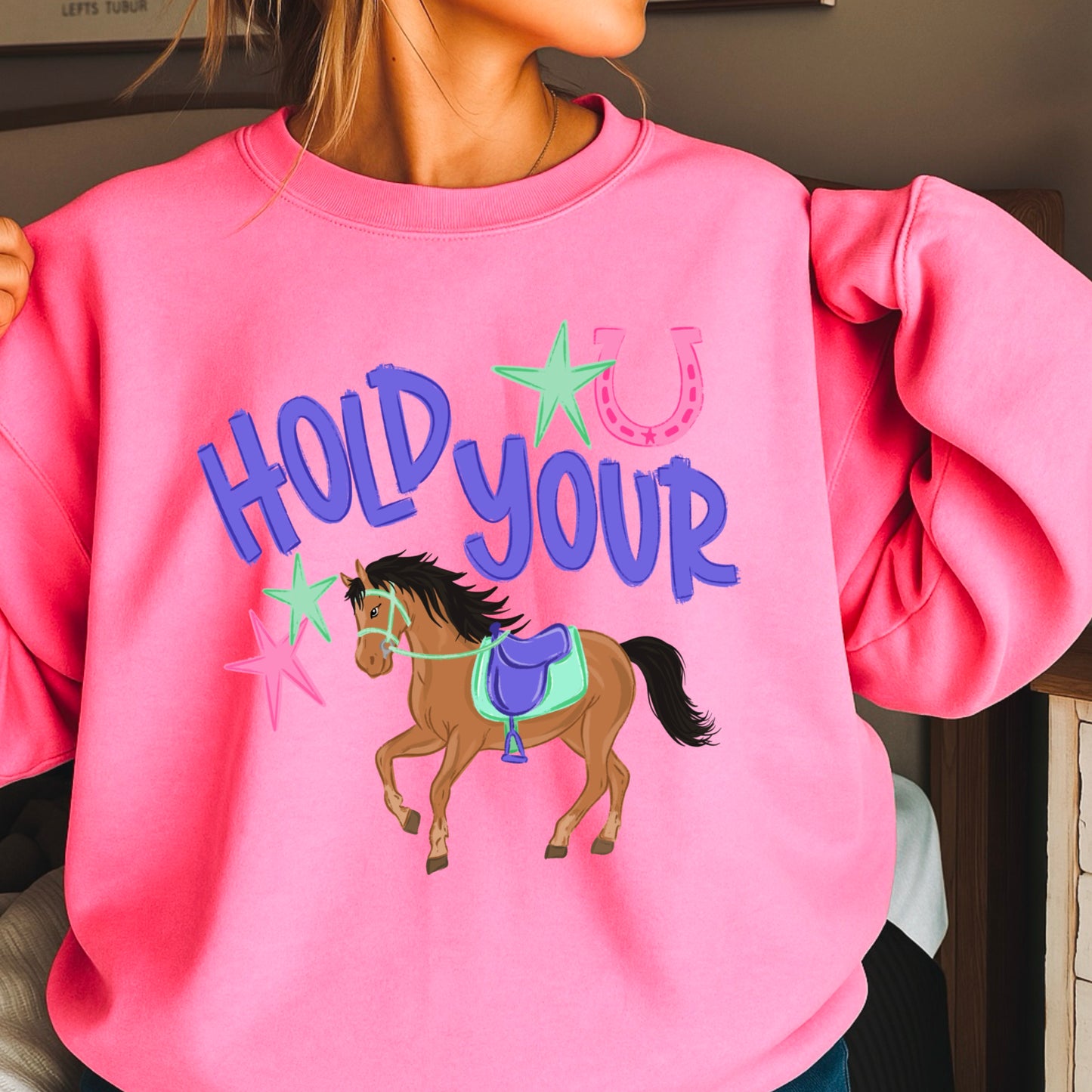 Hold Your Horses Crewneck Sweatshirt