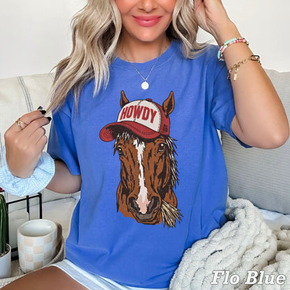Howdy Horse Comfort Color Graphic Tee