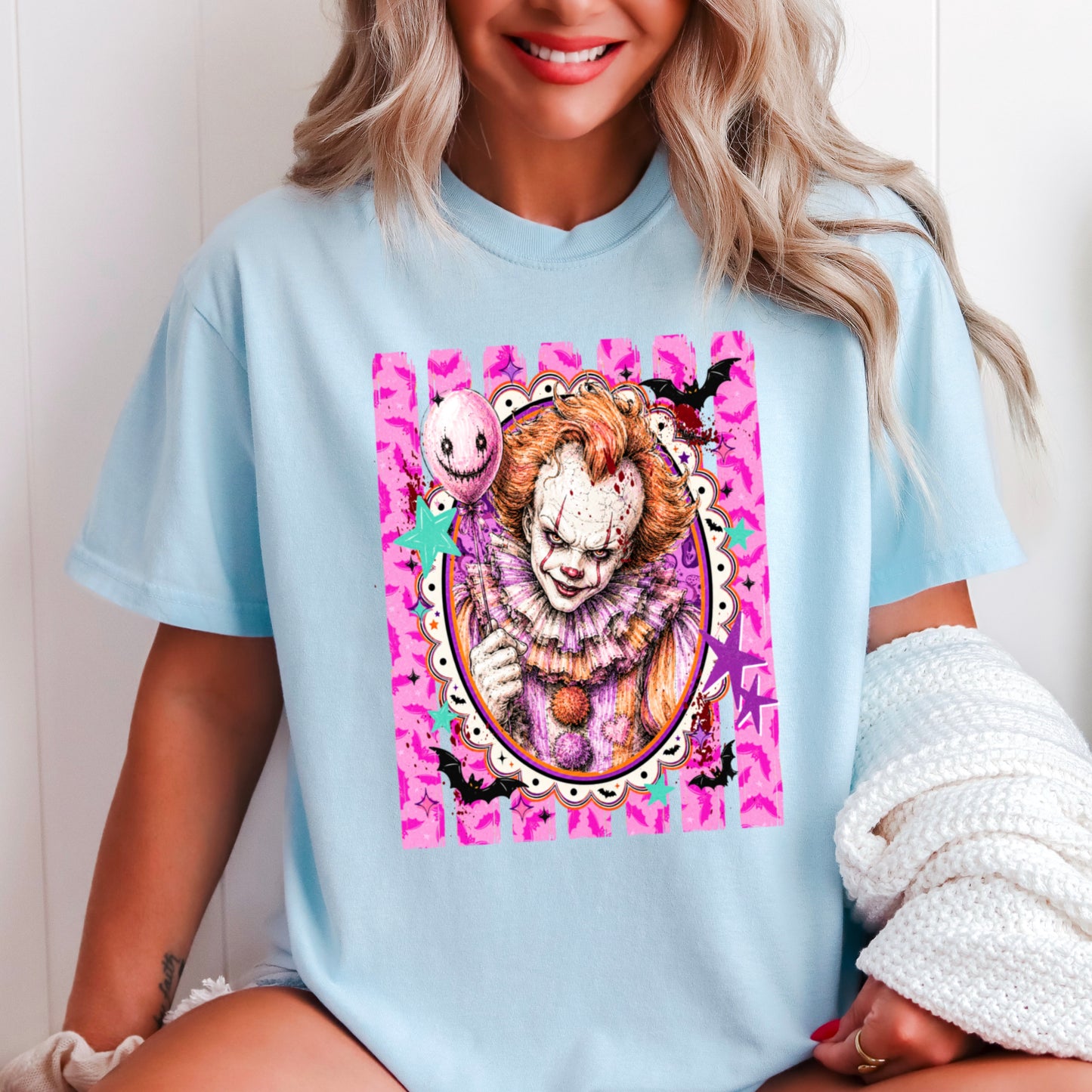 Horror Film Character Halloween Comfort Color Graphic Tee