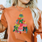 Bow Christmas Tree Comfort Color Graphic Tee
