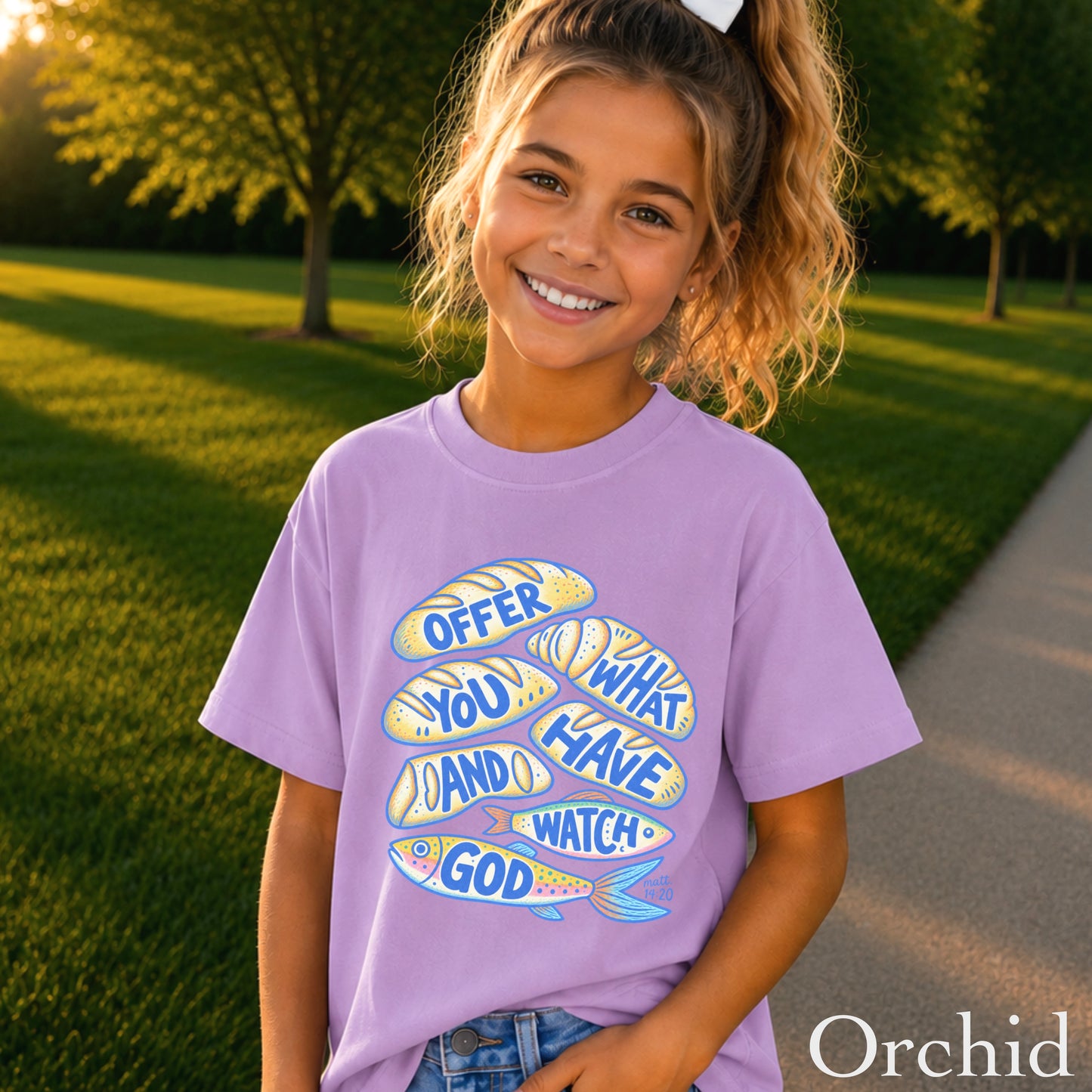 Offer What You Have And Watch God Youth Comfort Color T-Shirt