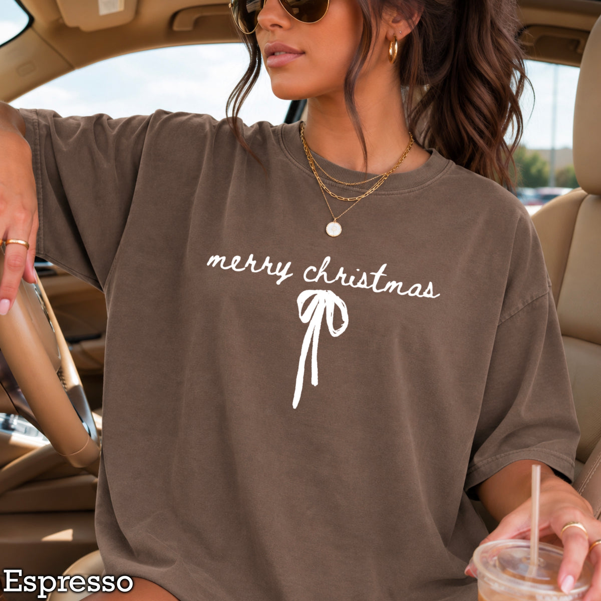 Merry Christmas Comfort Color Graphic Tee