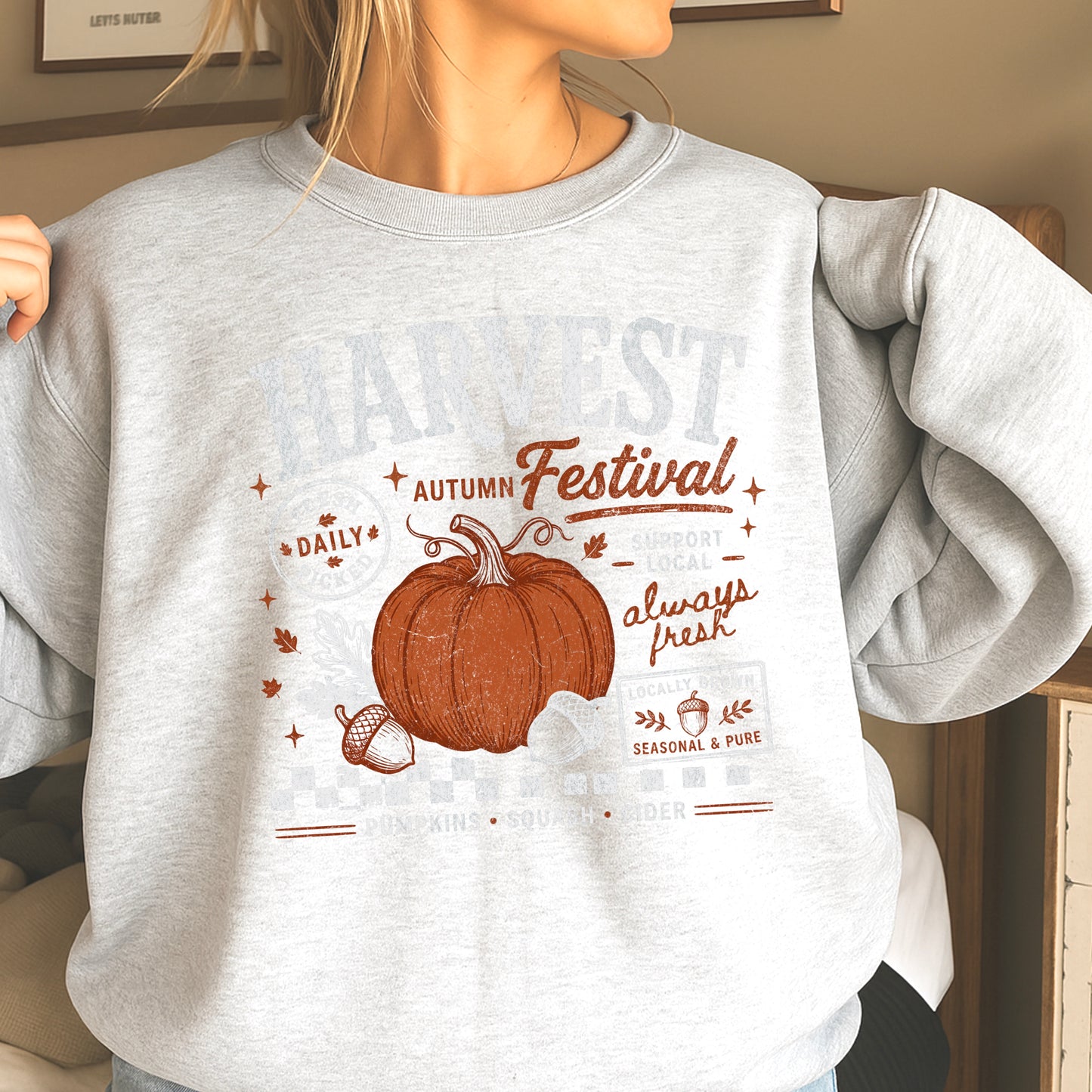Harvest Festival Fall Crewneck Sweatshirt