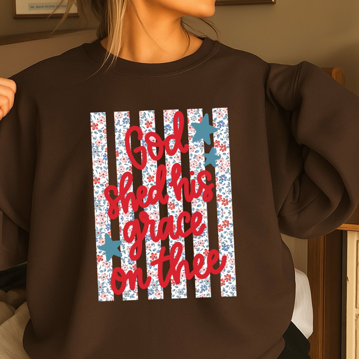 God Shed His Grace On Thee Crewneck Sweatshirt