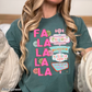 Fa La La Comfort Color Graphic Tee