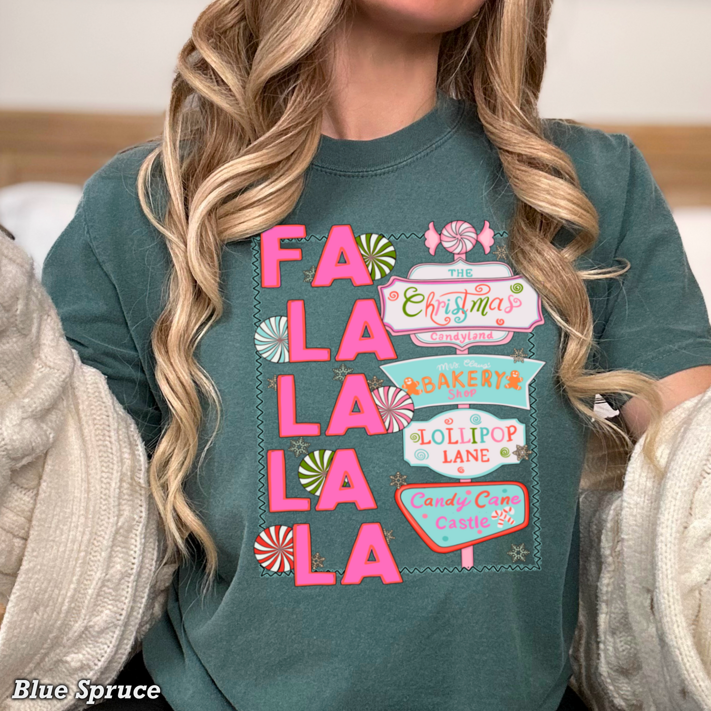 Fa La La Comfort Color Graphic Tee