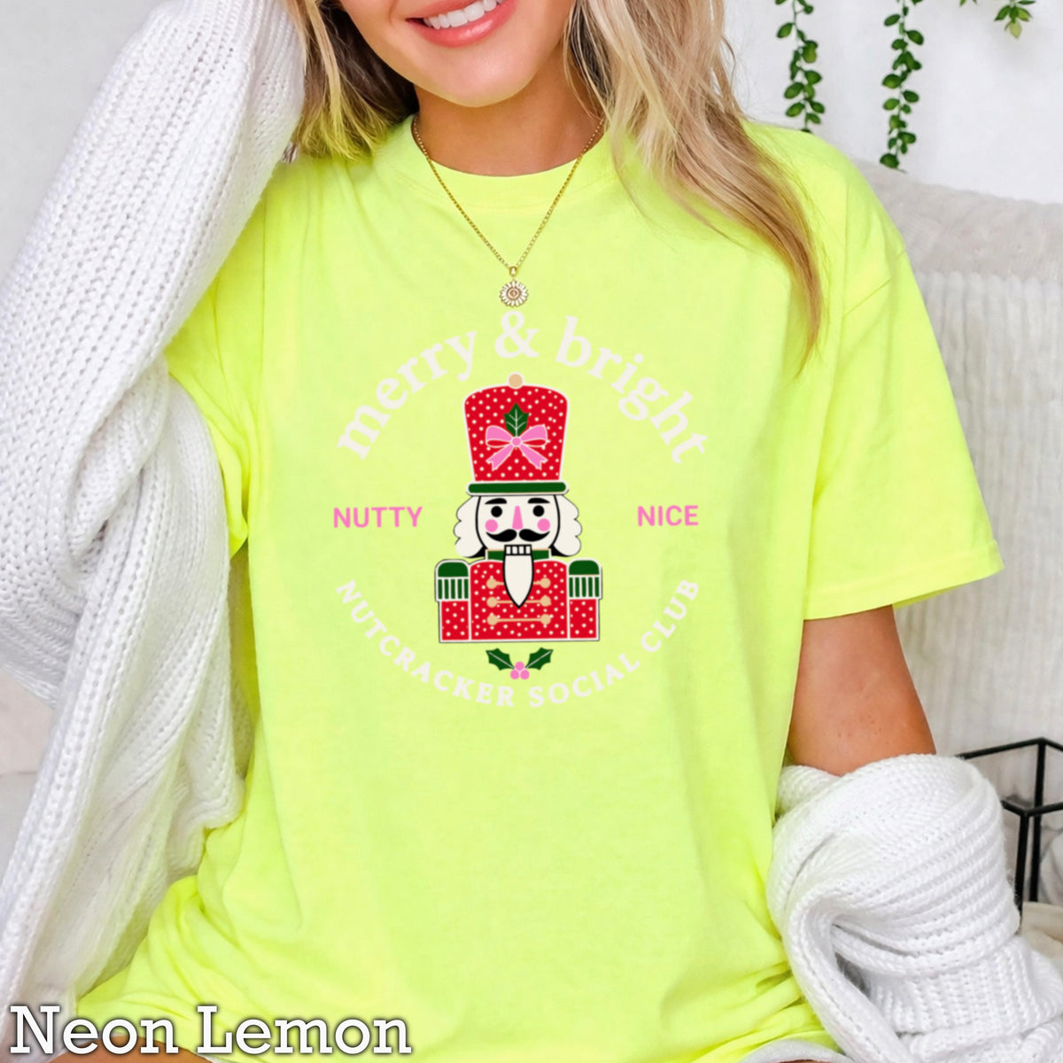 Nutcracker Social Club Christmas Comfort Color Graphic Tee