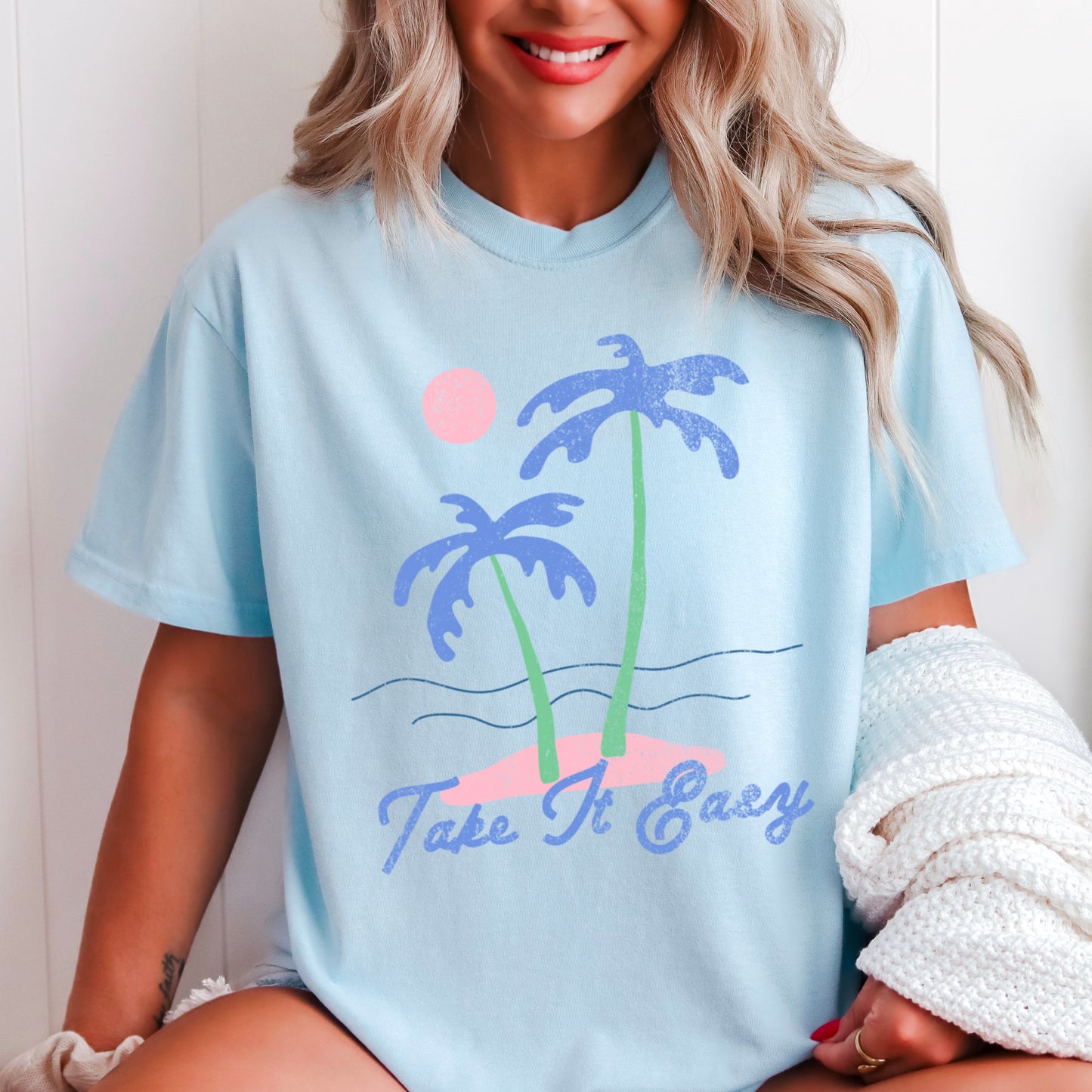 Take It Easy Comfort Color Graphic Tee