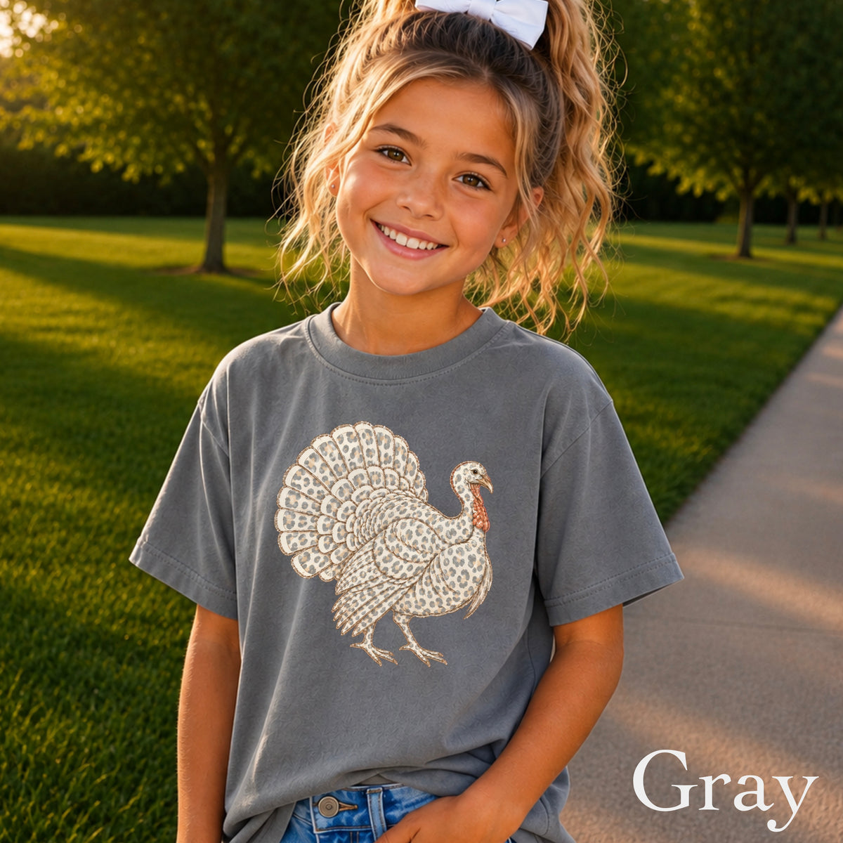 Turkey Thanksgiving Youth Comfort Color T-Shirt