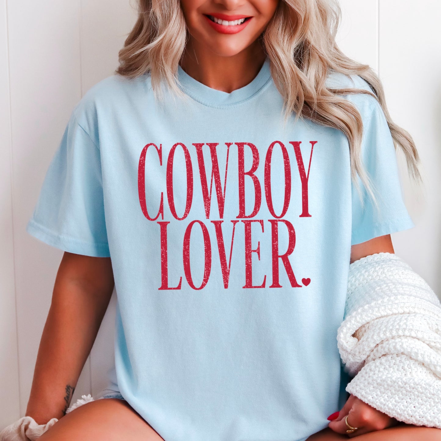 Cowboy Lover Valentine’s Day Comfort Color Graphic Tee