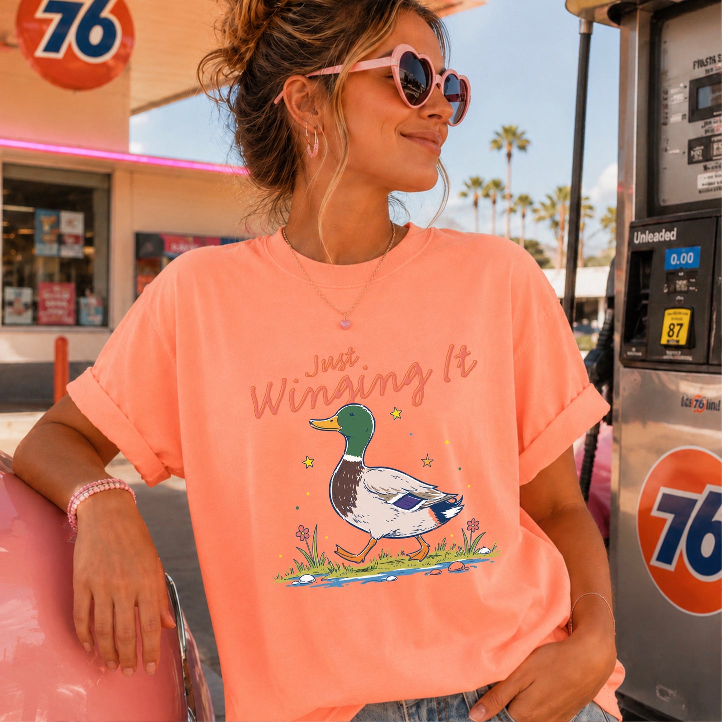 Just Winging It Comfort Color Graphic Tee