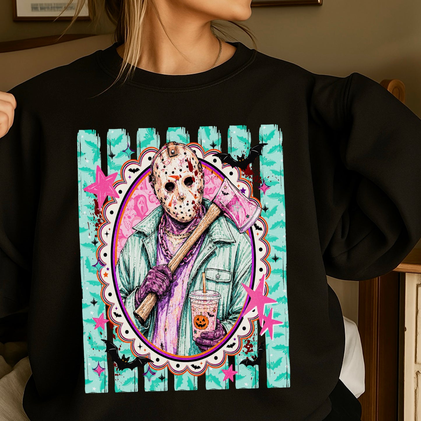 Horror Film Character Crewneck Sweatshirt