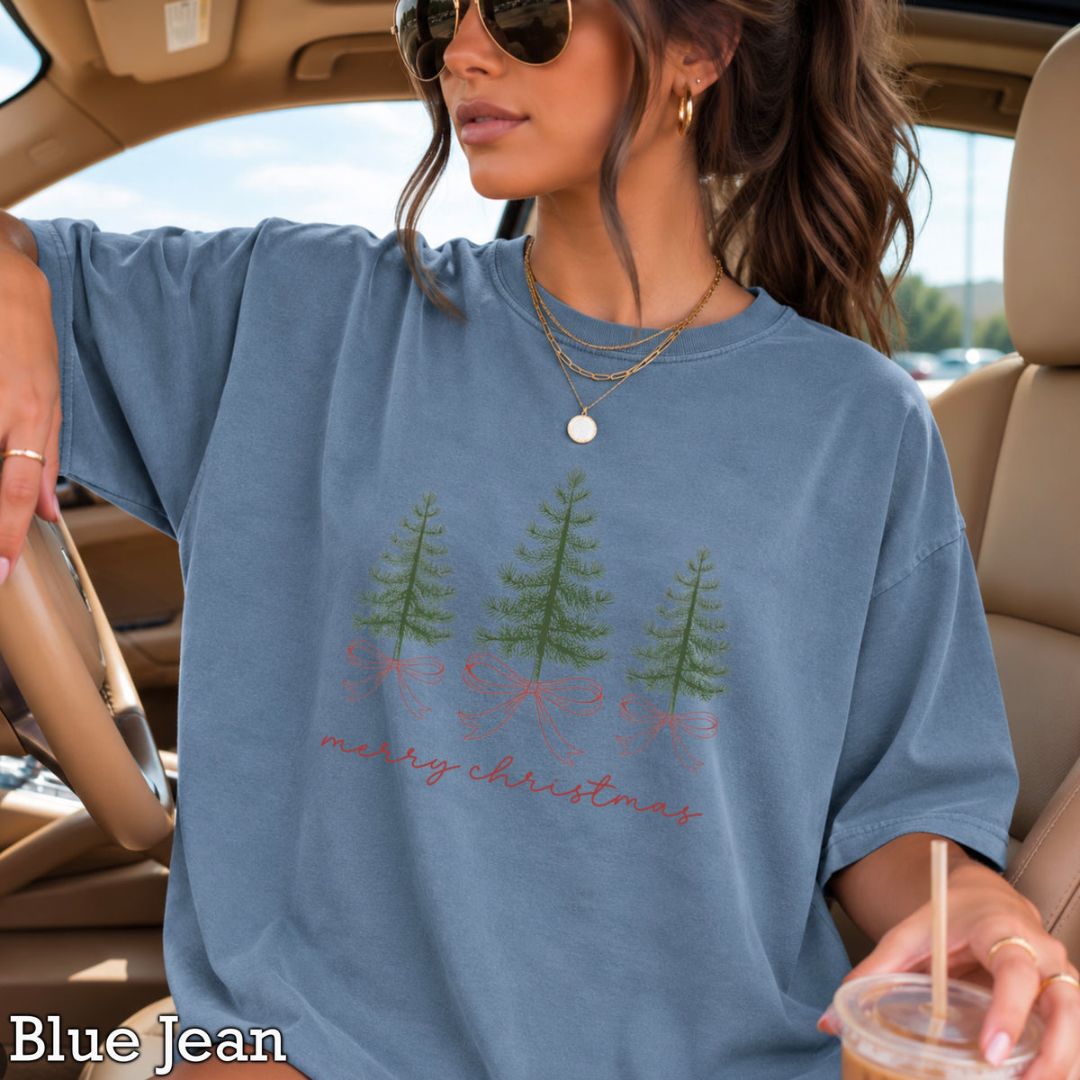 Merry Christmas Comfort Color Graphic Tee