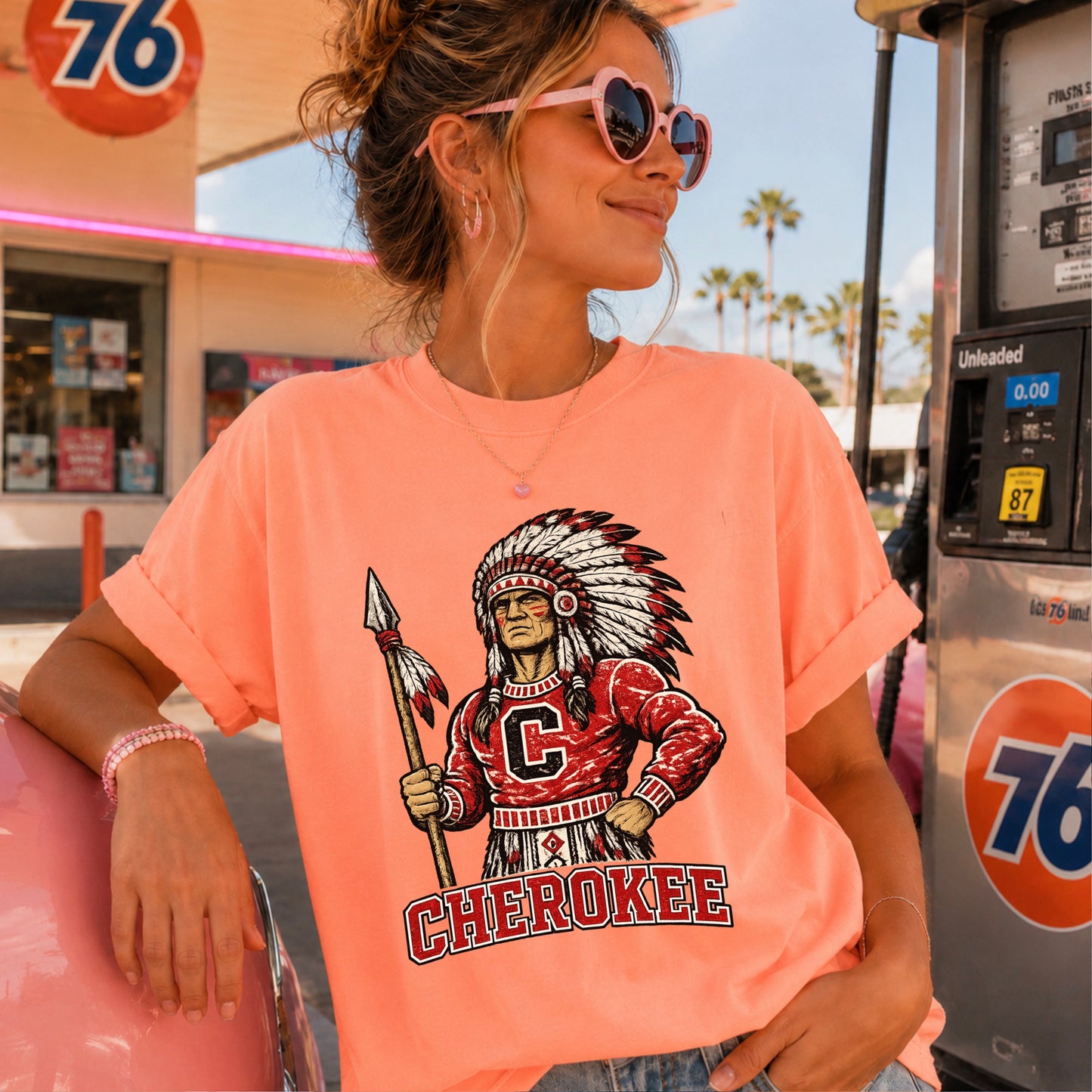 Cherokee Warriors Comfort Color Graphic Tee
