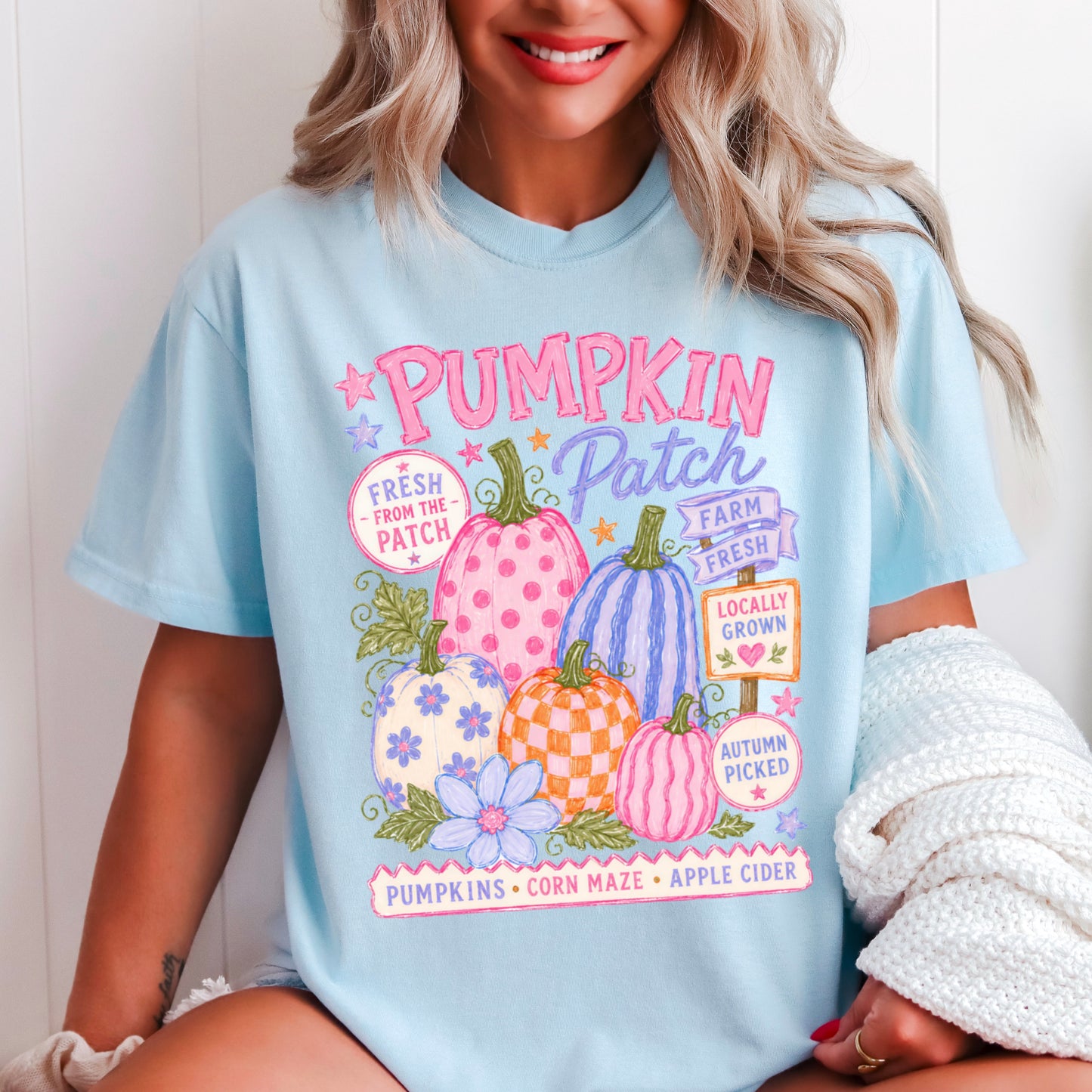 Pumpkin Patch Comfort Color Graphic Tee