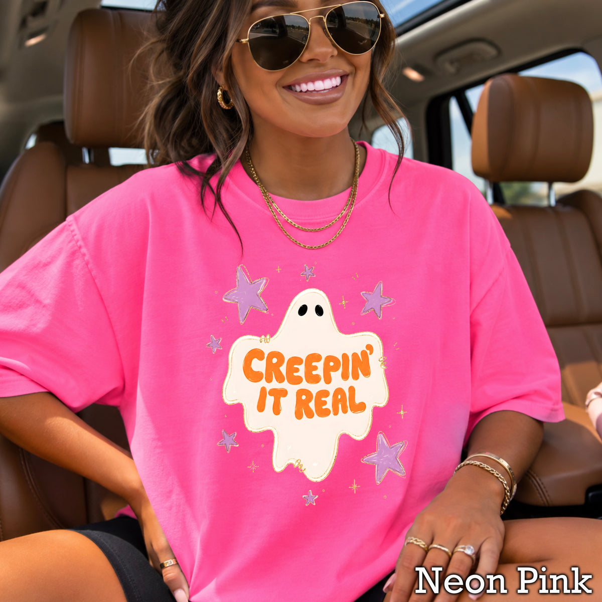 Creepin It Real Comfort Color Graphic Tee