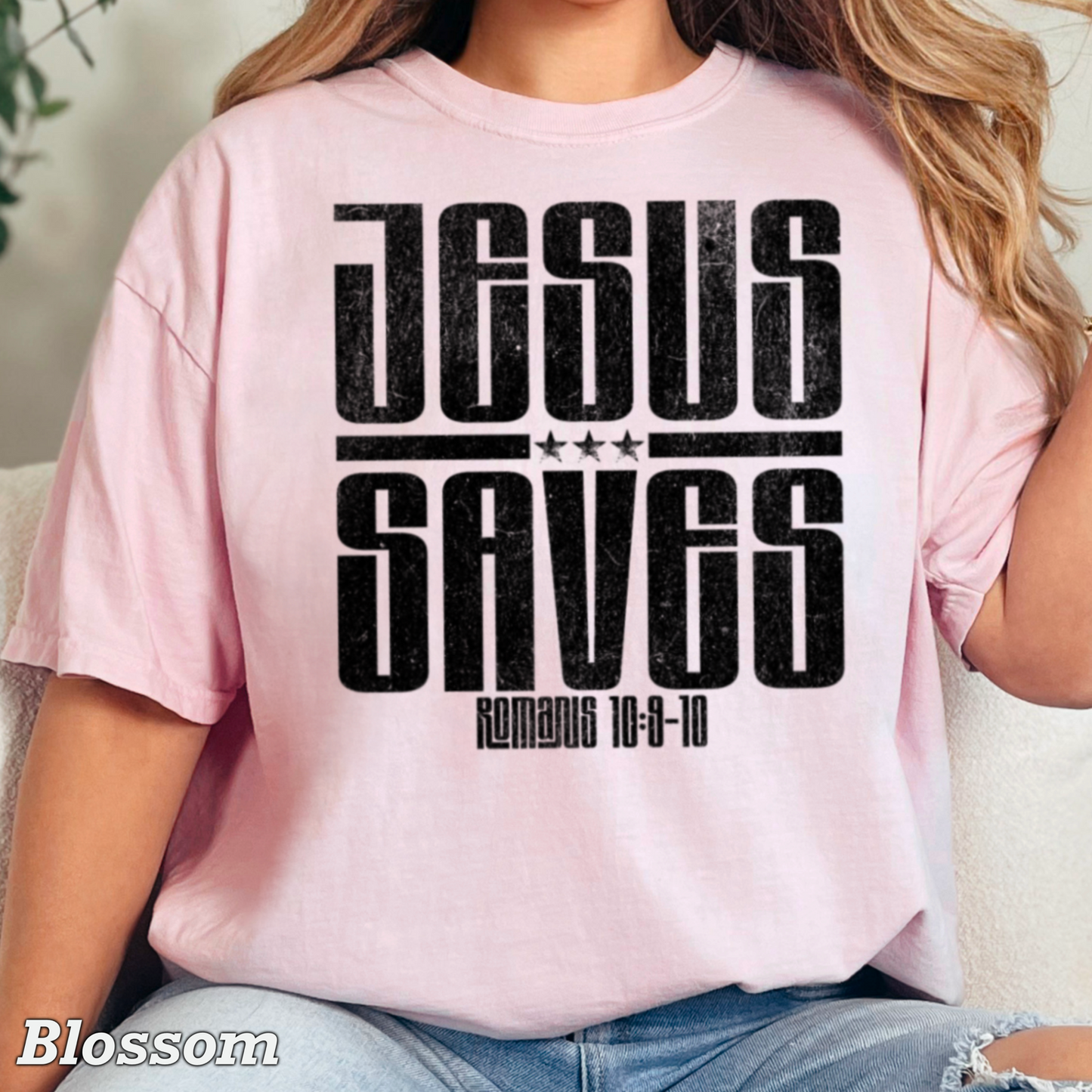 Jesus Saves Comfort Color Graphic Tee