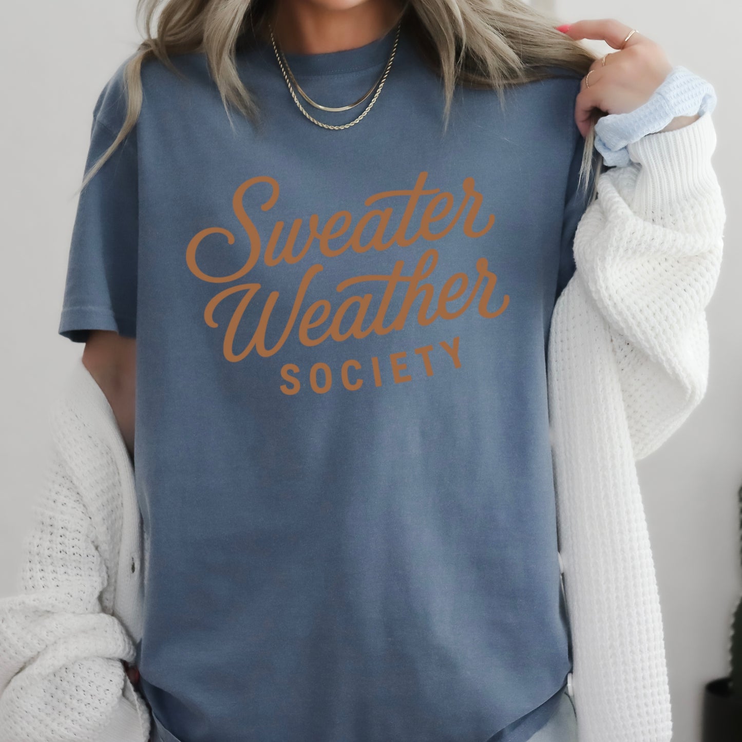 Sweater Weather Society Comfort Color Graphic Tee