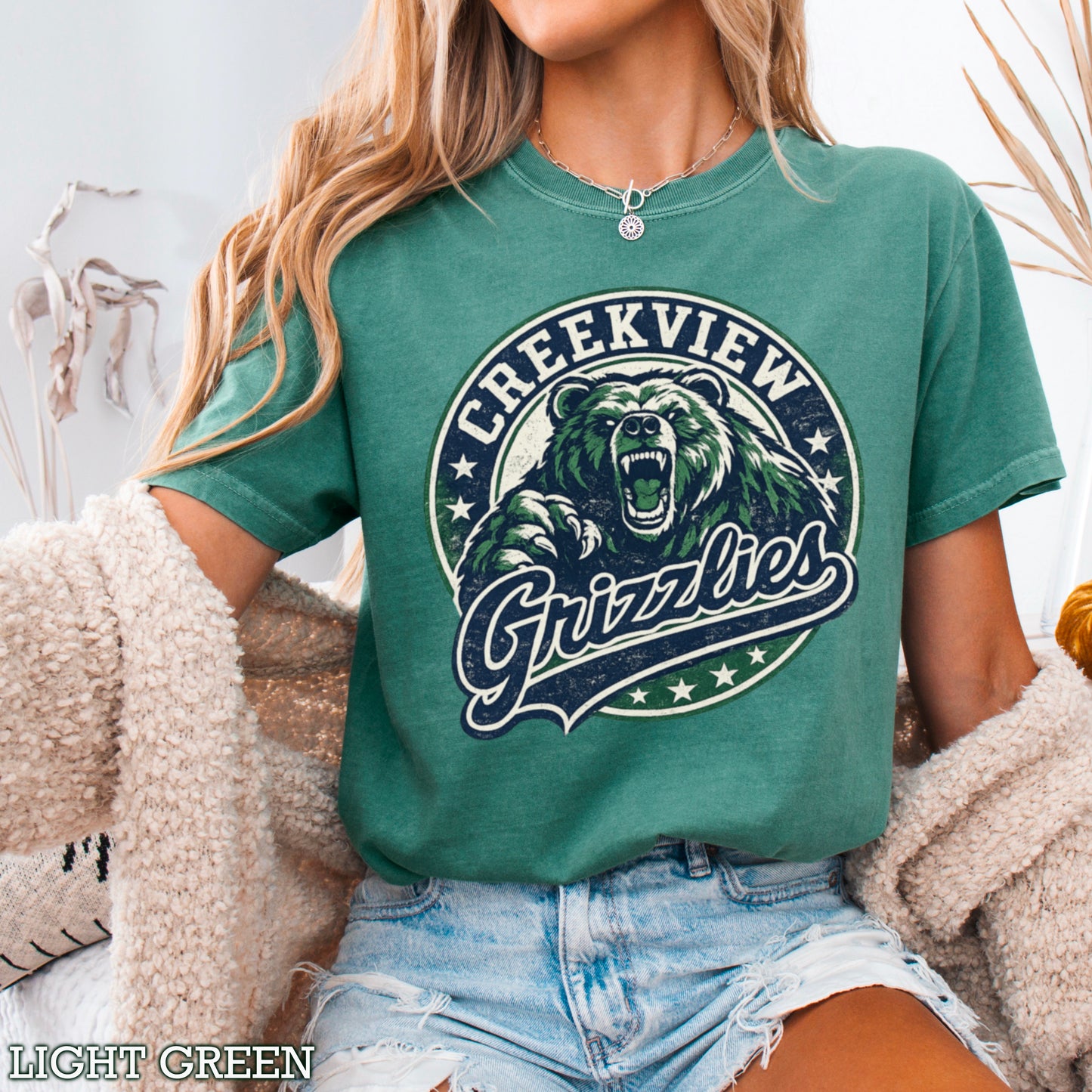 Creekview Grizzlies Comfort Color Graphic Tee