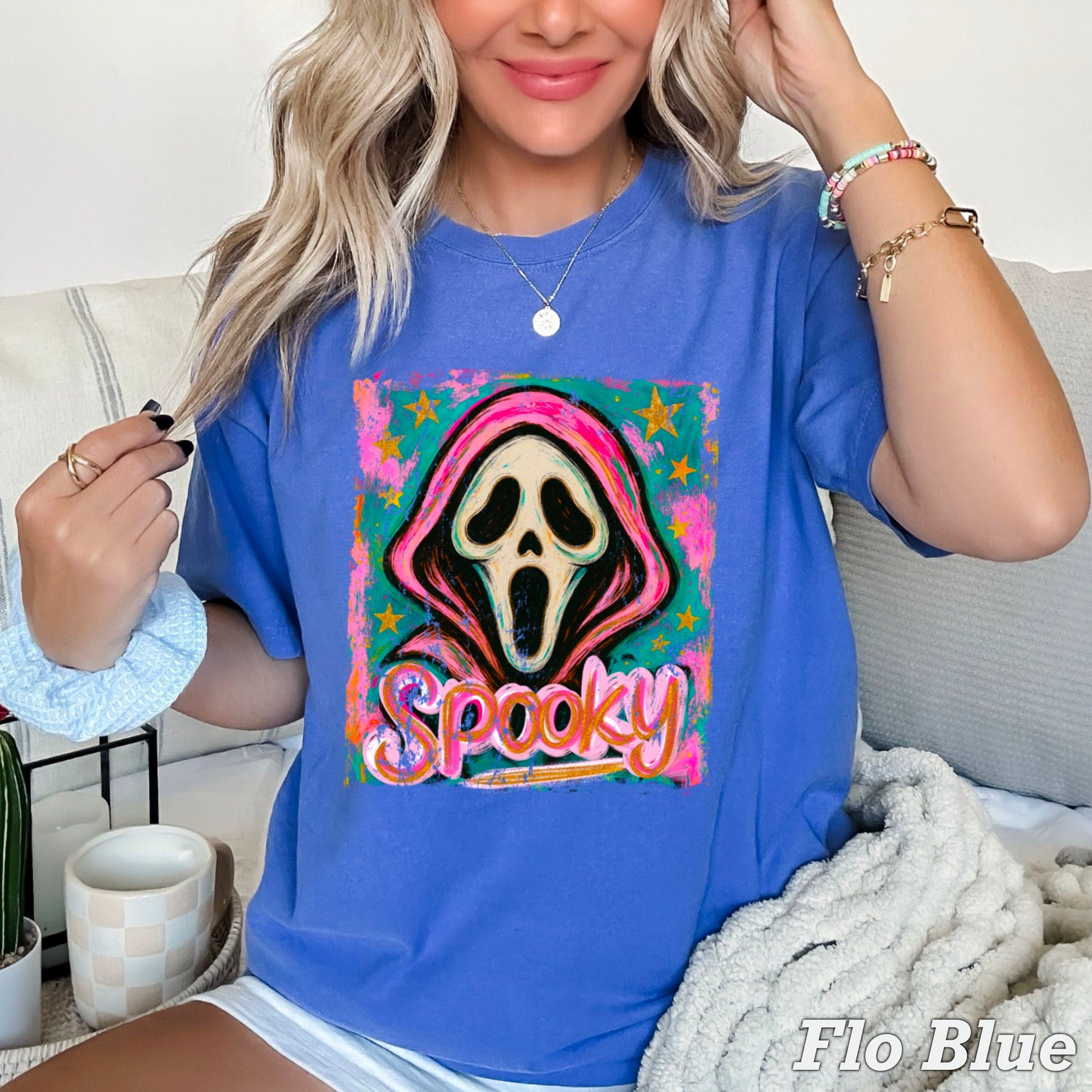 Spooky Floral Comfort Color Graphic Tee