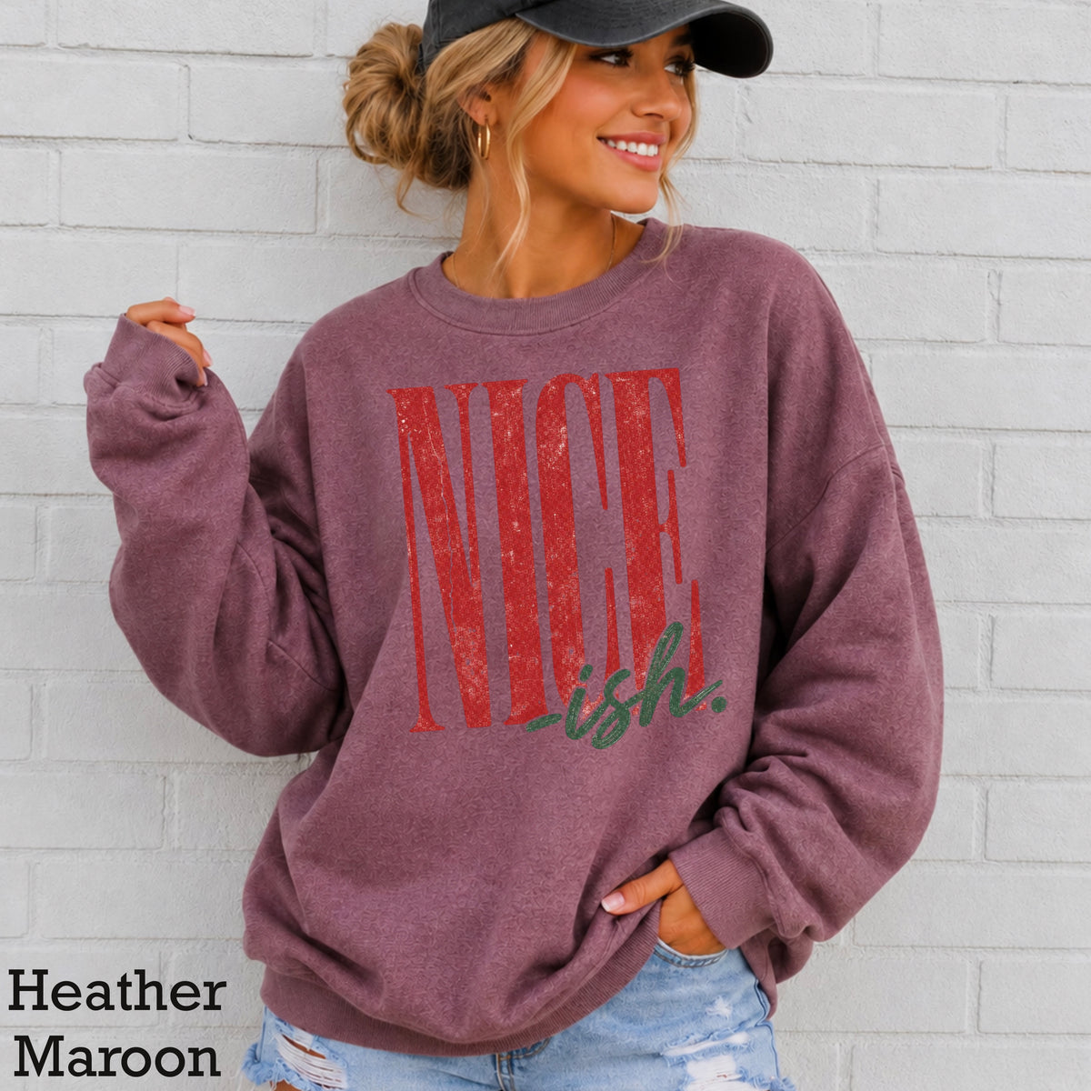 Nice -ish Christmas Crewneck Sweatshirt