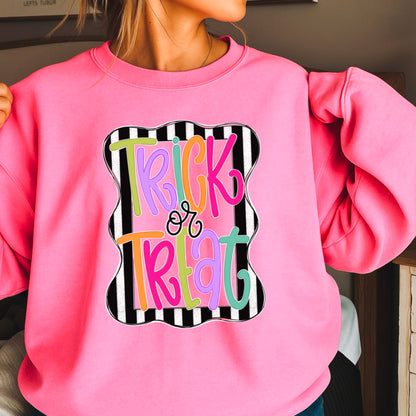 Trick Or Treat Halloween Crewneck Sweatshirt