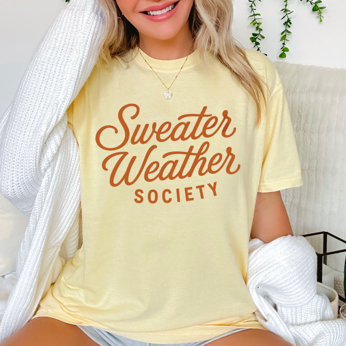 Sweater Weather Society Comfort Color Graphic Tee